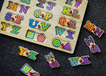 Image of child drawing