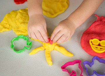 Image of child painting
